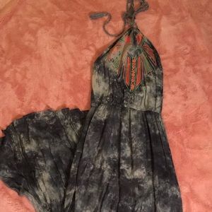 Tie dye maxi dress